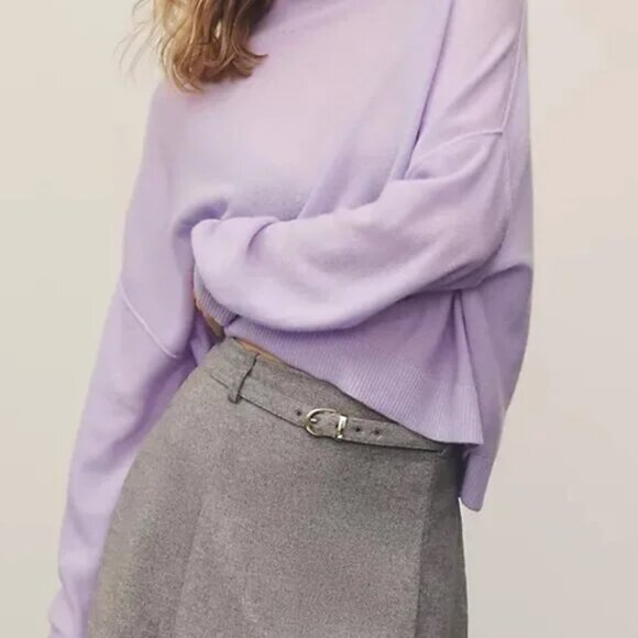 The Alani Cashmere Mock-Neck Sweater by Pilcro - Picture 3 of 4